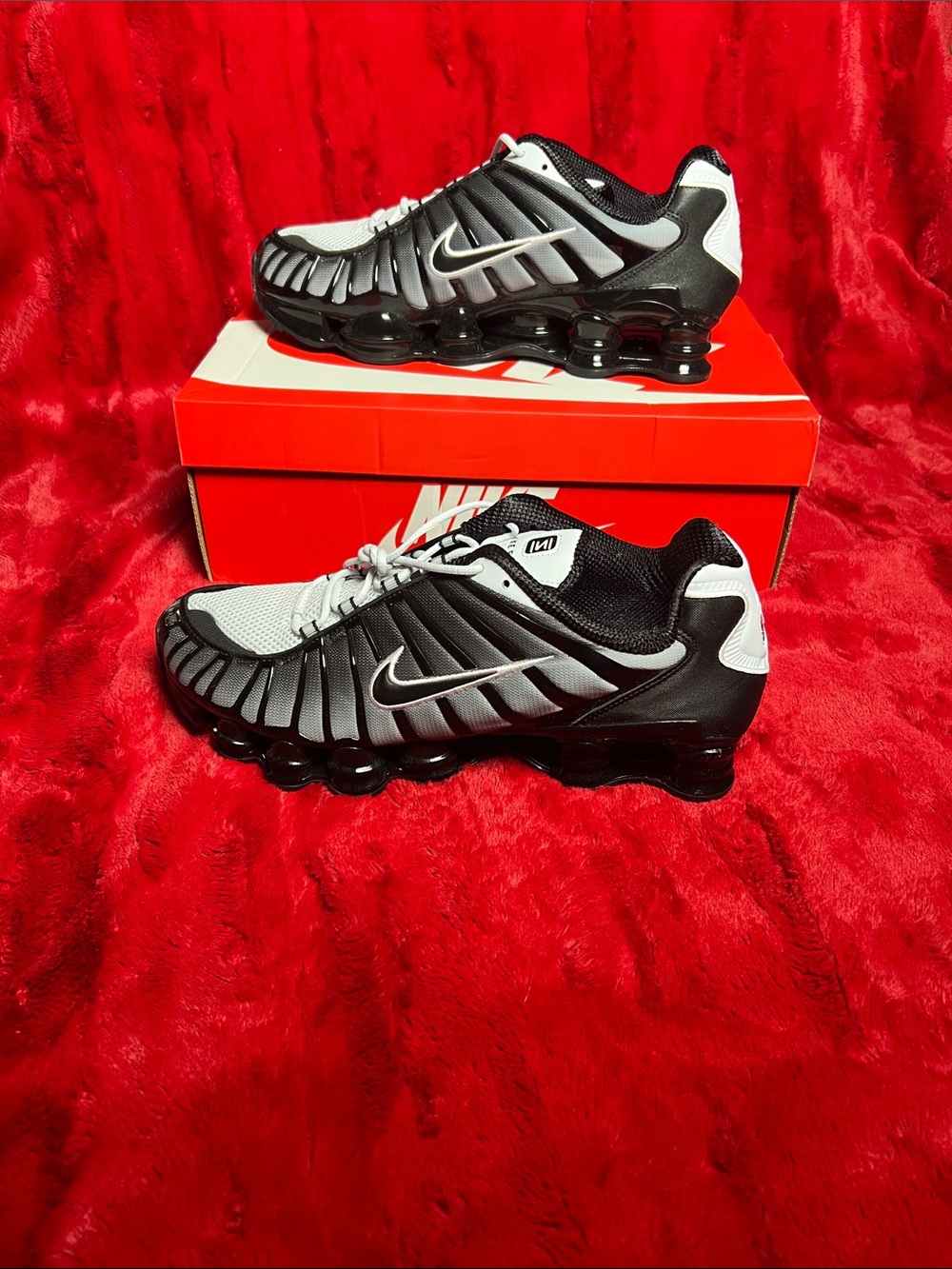 Nike Black & Gray Shox Athletic Sneakers